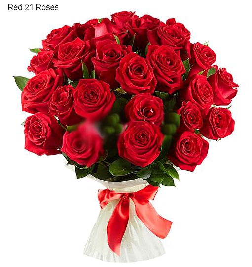 משלוח זר 21 ורדים אדומים לרוסיה חייגו 037513618