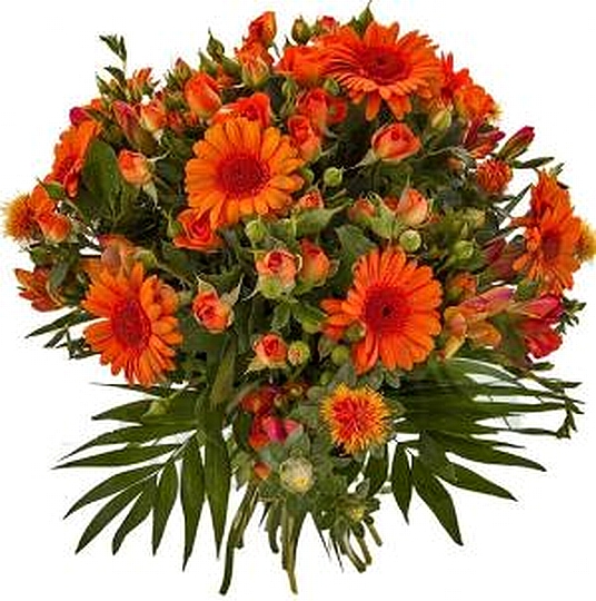 משלוח פרחים לרומניה זר כתום