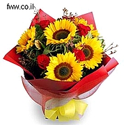משלוח פרחים אוקראינה זר חמניות