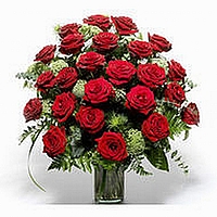 משלוח פרחים לחו"ל-24 ורדים אדומים